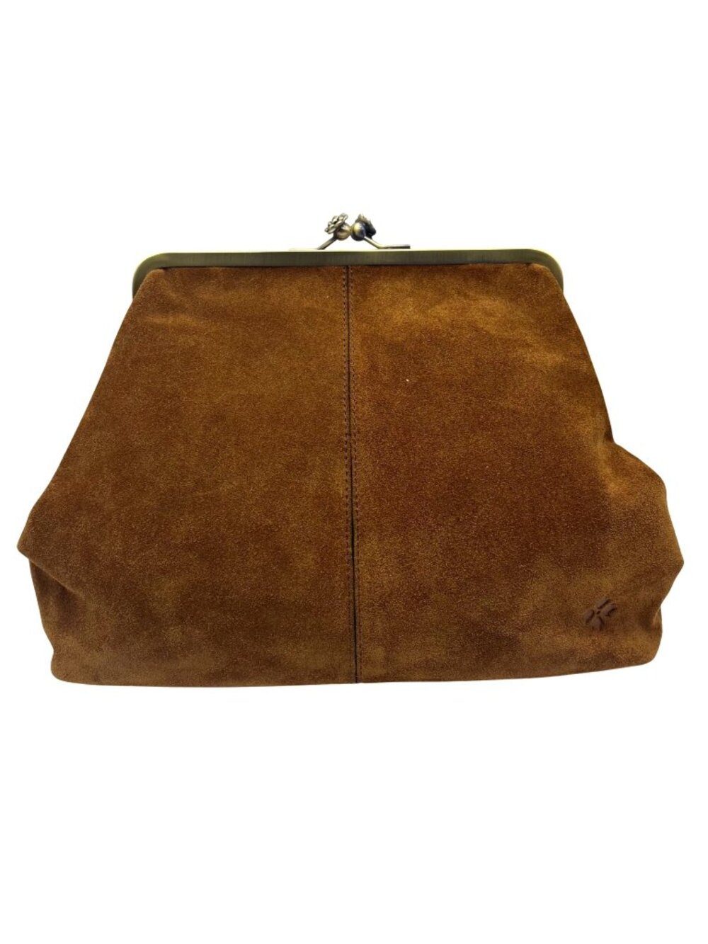Patricia Nash Brown Suede Large Clutch